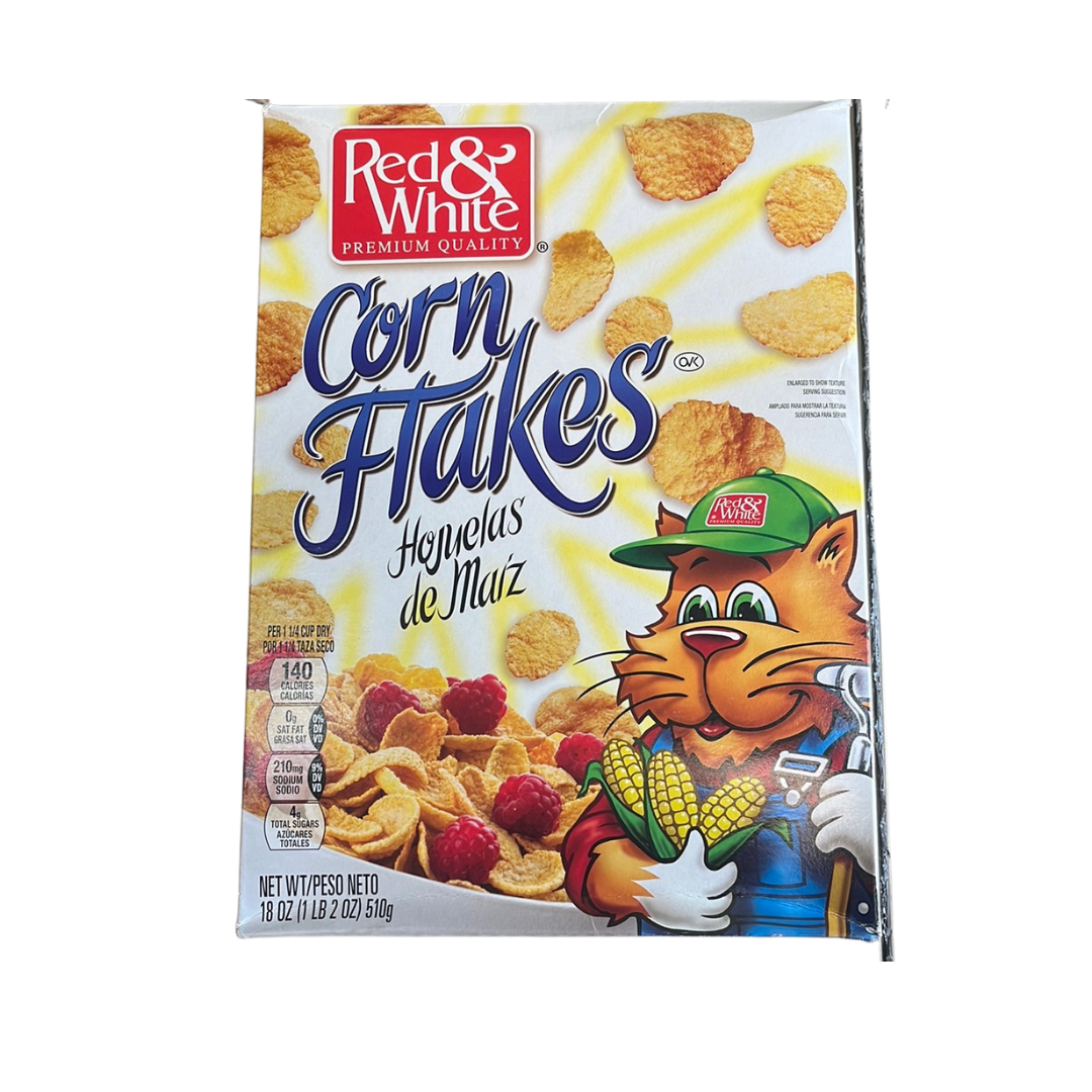 Red and White Corn Flakes