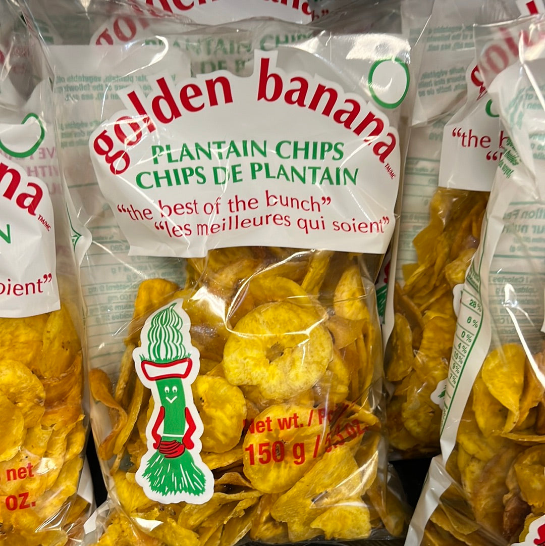 Golden Plantain Chips 150g